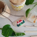 CELIA – Collar fieltro “Nature is my home”