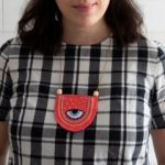 ADELA – Collar "ojo" con fondo salmón - Imagen 4