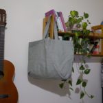 UXÍO – Bolsa saco gris y cuadros