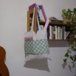 PAULO – Tote bag cuadros verde